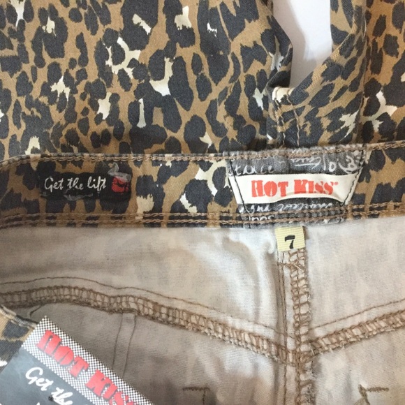 HOT KISS Leopard Print Jeans Pants Skinny Sz 7 NWT - Picture 8 of 8